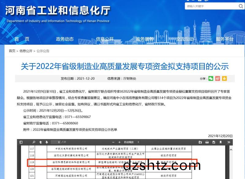 專項資金支(zhi)持
